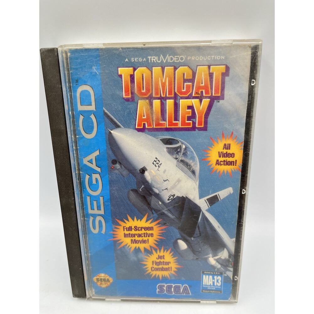 Sega Genesis CD Tomcat Alley, Complete w/ Manual